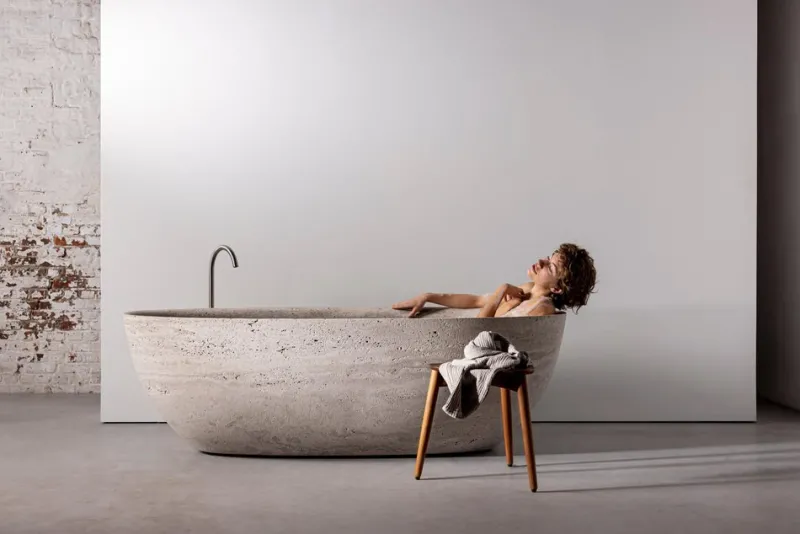 Pamono Large Stone Bathtub by Studio Loho> Architectural Elements