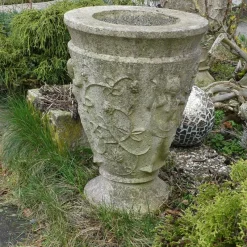 Pamono Large Stone Casting Garden Planter, 1930><noscript><img width=