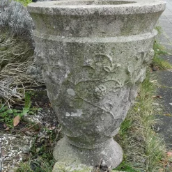 Pamono Large Stone Casting Garden Planter, 1930><noscript><img width=