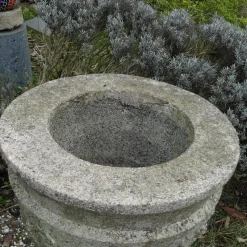 Pamono Large Stone Casting Garden Planter, 1930><noscript><img width=
