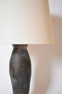 Pamono Large Stoneware Oblong Lamp from La Borne, 1970s><noscript><img width=