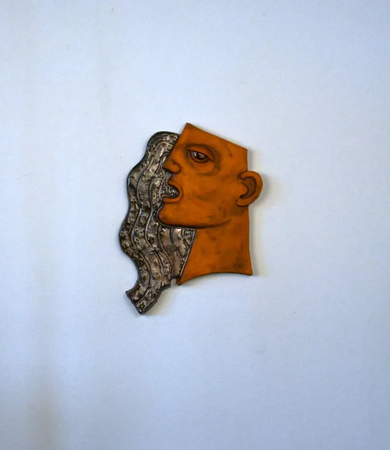 Discount Pamono Large Swedish Art Deco Style Ceramic Wall Relief by Lars Bergsten, 1980s
