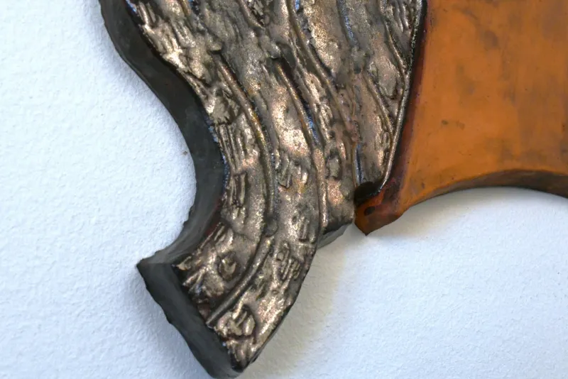 Discount Pamono Large Swedish Art Deco Style Ceramic Wall Relief by Lars Bergsten, 1980s