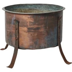 Pamono Large Swedish Copper Planter> Garden Accessories