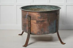 Pamono Large Swedish Copper Planter><noscript><img width=