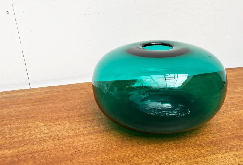Pamono Large Swedish Stockholm Series Vase in Handmade Glass from Ikea, 1990s> Vases