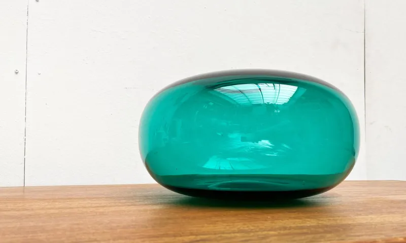 Pamono Large Swedish Stockholm Series Vase in Handmade Glass from Ikea, 1990s> Vases