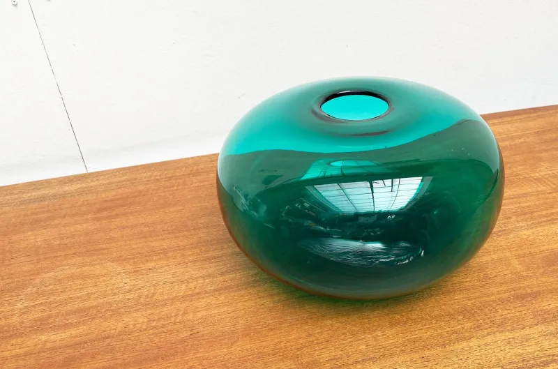 Pamono Large Swedish Stockholm Series Vase in Handmade Glass from Ikea, 1990s> Vases