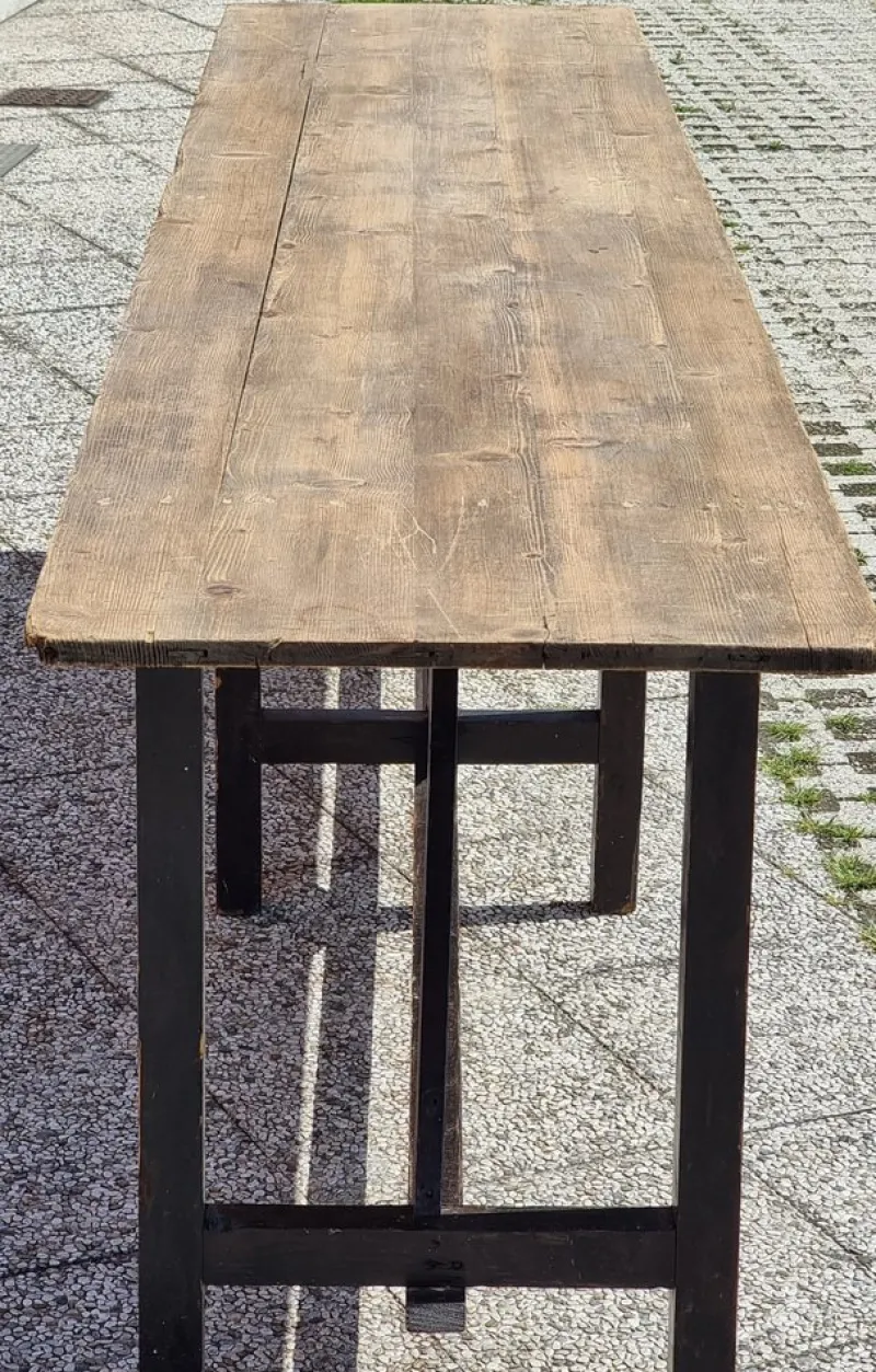 Pamono Large Table in Fir, 1920s> Worktables & Workbenches