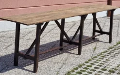 Pamono Large Table in Fir, 1920s><noscript><img width=