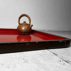 Pamono Large Taishō Era Urushi Lacquer Tray, Japan, 1920s> Trays