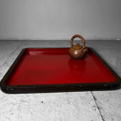 Pamono Large Taishō Era Urushi Lacquer Tray, Japan, 1920s><noscript><img width=