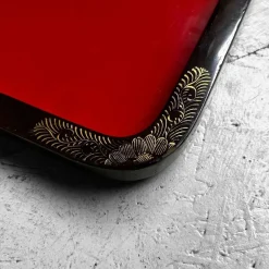 Pamono Large Taishō Era Urushi Lacquer Tray, Japan, 1920s><noscript><img width=