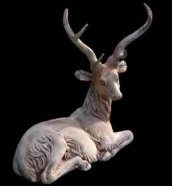 Pamono Large Terracotta Deer, 1950s> Garden Accessories