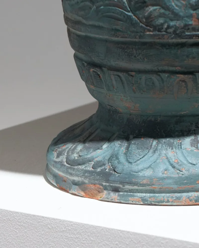 Pamono Large Terracotta Vase with Mythological Decoration, 1950s> Vases