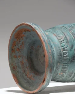 Pamono Large Terracotta Vase with Mythological Decoration, 1950s><noscript><img width=