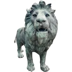 Online Pamono Large 20th Century Bronze Lions, Set of 2