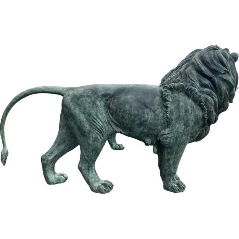 Online Pamono Large 20th Century Bronze Lions, Set of 2
