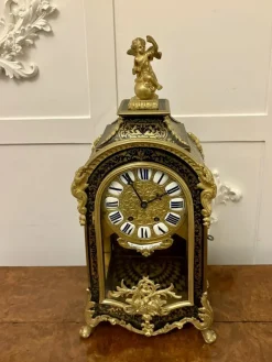 Discount Pamono Large 18th Century French Boulle and Ormolu Mounted Bracket Clock by Martinot of Paris, 1730s