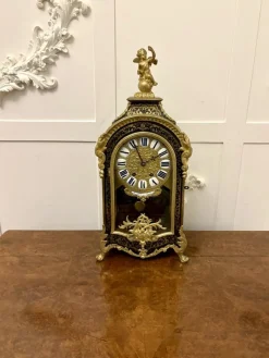 Discount Pamono Large 18th Century French Boulle and Ormolu Mounted Bracket Clock by Martinot of Paris, 1730s