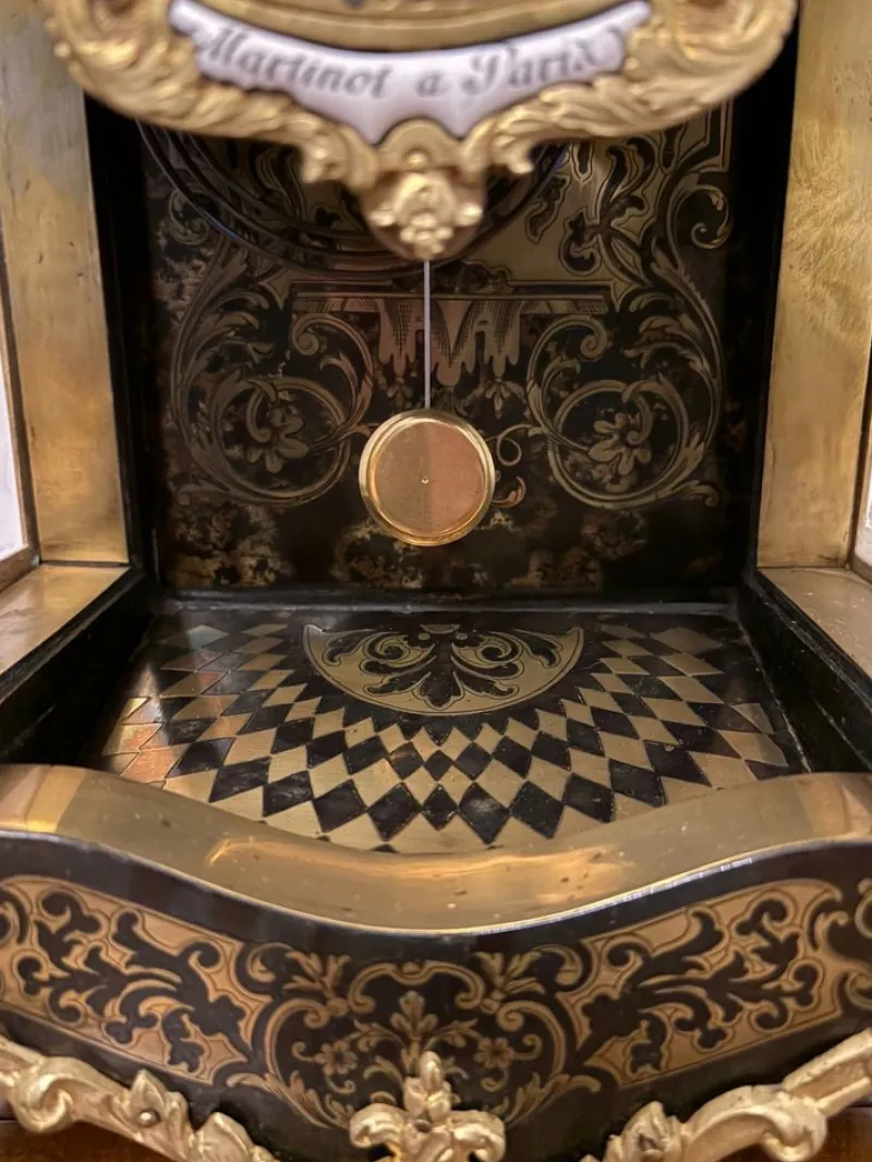 Discount Pamono Large 18th Century French Boulle and Ormolu Mounted Bracket Clock by Martinot of Paris, 1730s