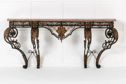 Online Pamono Large 19th Century French Wrought Iron Console
