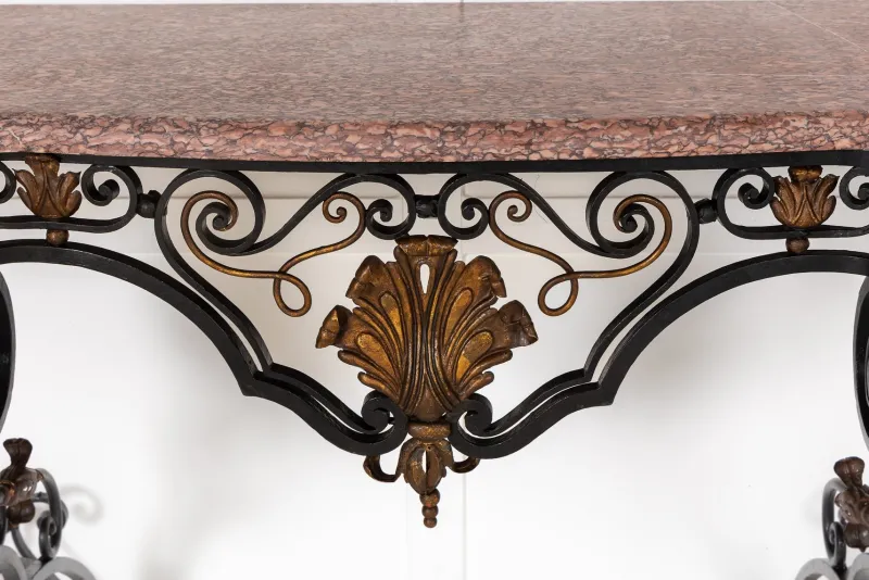 Online Pamono Large 19th Century French Wrought Iron Console