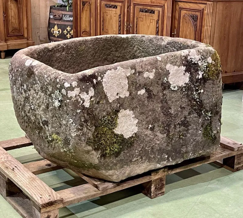 Pamono Large 19th Century Granite Trough> Garden Accessories