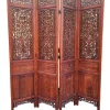 Sale Pamono Large 20th Century Screen in Carved Wood and Mirror, Asia