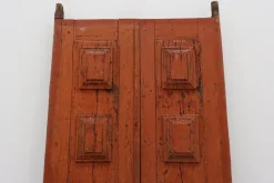 Sale Pamono Large 17th Century Terracotta Lacquered Oak Monastery Doors, Portugal, Set of 2