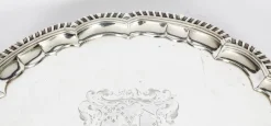 New Pamono Large 19th Century William IV Silver Tray Salver by Paul Storr, 1820