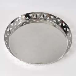 Pamono Large Triangle Pattern Stainless Steel Tray by King-Kong for Alessi><noscript><img width=