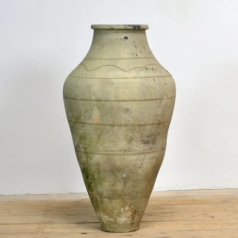 Pamono Large Turkish Stone Olive Oil Jar> Garden Accessories