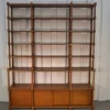Pamono Large Turned Wood Bookcase, 1970s> Shelves & Wall Units