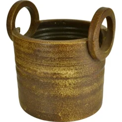 Pamono Large Two-Handled Ceramic Plant Pot from Mobach> Planters And Jardiniere