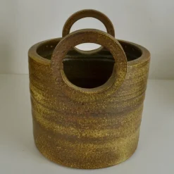 Pamono Large Two-Handled Ceramic Plant Pot from Mobach><noscript><img width=