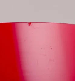 Hot Pamono Large Vase in Red Art Glass by Christer Holmgren for Holmegaard, 1960s