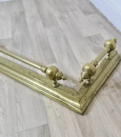 Pamono Large Victorian Brass Fender> Fireplaces And Mantels
