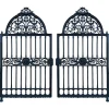 New Pamono Large Victorian Cast Iron Driveway Gates from Yates Haywood & Co, England, 1850, Set of 2