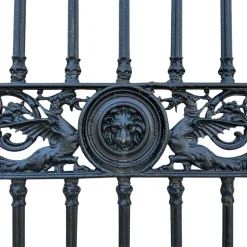 New Pamono Large Victorian Cast Iron Driveway Gates from Yates Haywood & Co, England, 1850, Set of 2