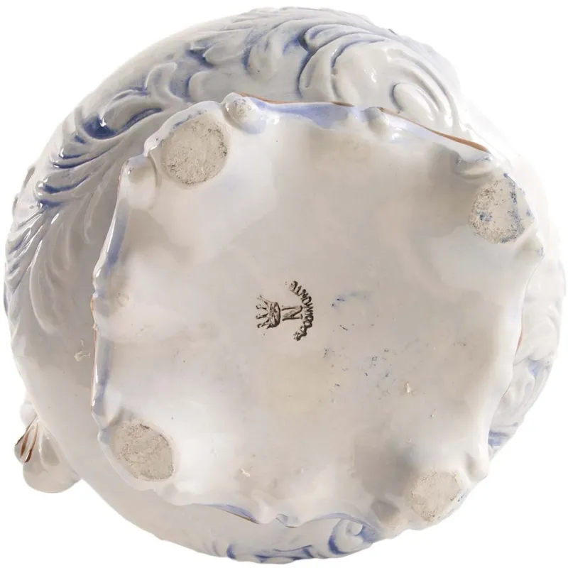 Best Pamono Large Vintage Baroque Style Italian Porcelain Pitcher, 1930s