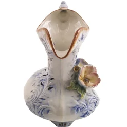 Best Pamono Large Vintage Baroque Style Italian Porcelain Pitcher, 1930s