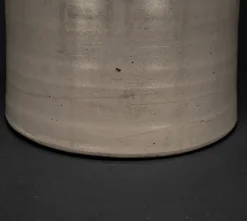 Pamono Large Vintage Brown Gray Enameled Earthenware Pot, 1930s><noscript><img width=