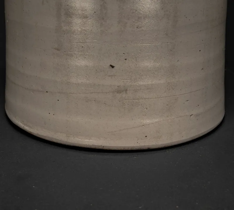 Pamono Large Vintage Brown Gray Enameled Earthenware Pot, 1930s> Vases