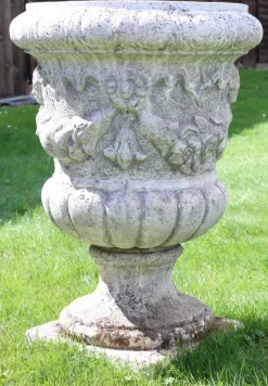 Pamono Large Vintage Cast Stone Garden Planter, 1990s> Planters And Jardiniere