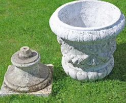 Pamono Large Vintage Cast Stone Garden Planter, 1990s><noscript><img width=
