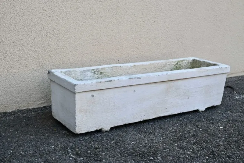 Pamono Large Vintage Concrete Planters, 1960s, Set of 4> Planters And Jardiniere