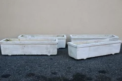 Pamono Large Vintage Concrete Planters, 1960s, Set of 4><noscript><img width=