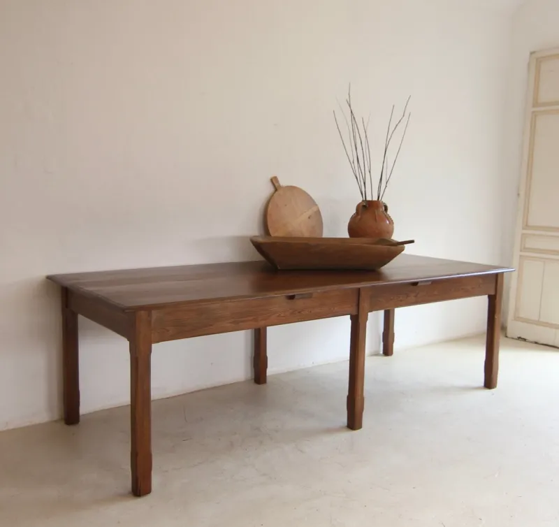 Pamono Large Vintage Dining Table, 1920s