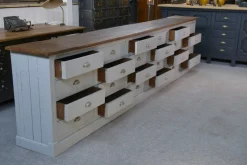 Pamono Large Vintage Drawer Craft Cabinet in Fir, 1950s><noscript><img width=